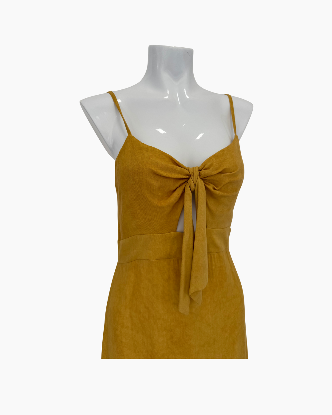 Maxivestido amarillo con tirantes - Ale Morey
