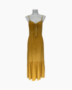 Maxivestido amarillo con tirantes - Ale Morey