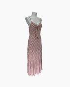 Maxivestido rosado con tirantes - Ale Morey
