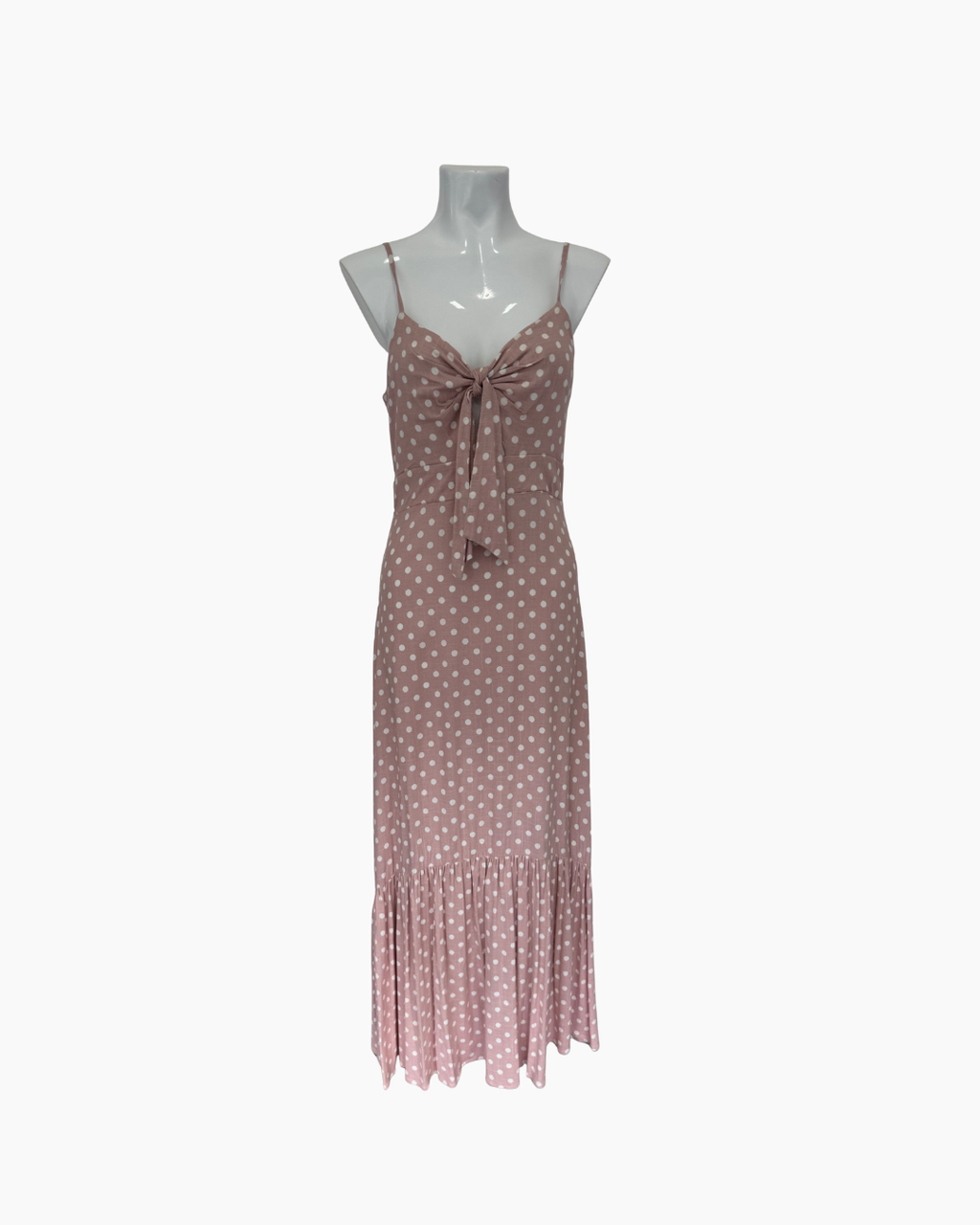 Maxivestido rosado con tirantes - Ale Morey