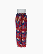 Pantalon de seda fucsia y azul - Amalfitana