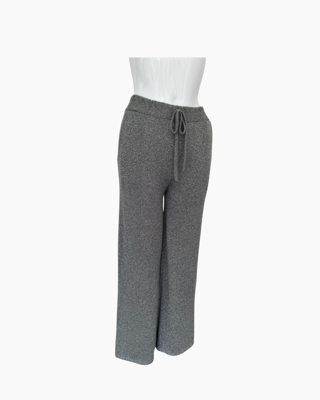 Pantalón de punto plateado - Amalfitana