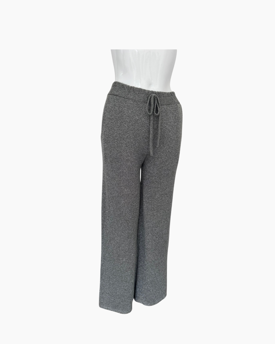 Pantalón de punto plateado - Amalfitana