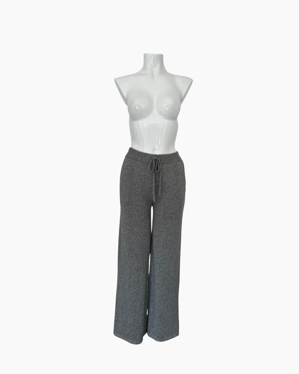 Pantalón de punto plateado - Amalfitana