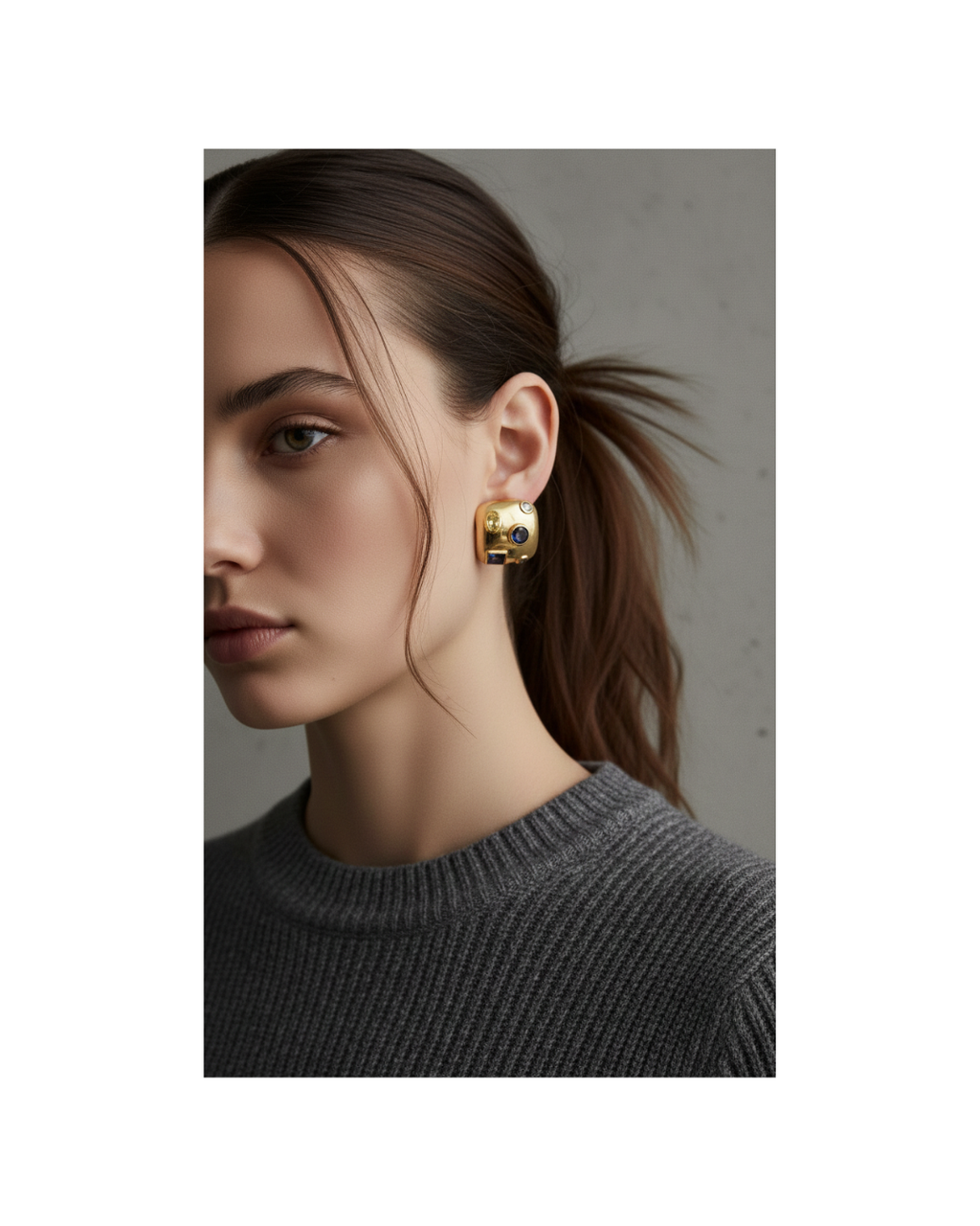 Aretes cuadrados retro - Sophie Crown