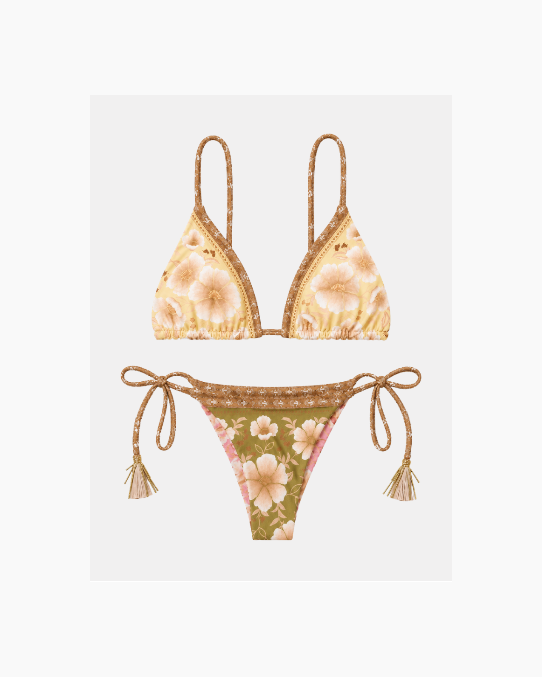 Bikini floreado mostaza - Farm Rio