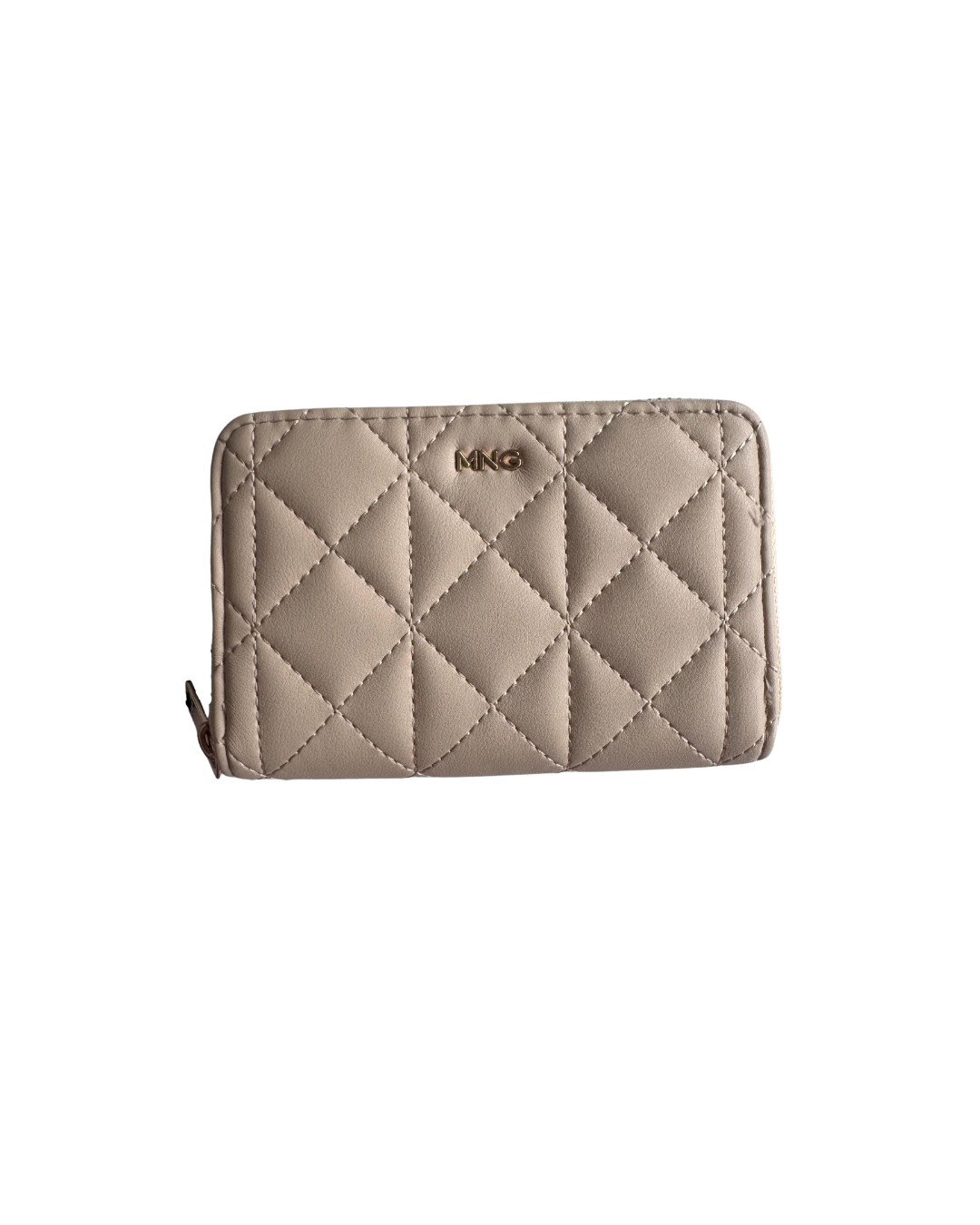Billetera camel chica de cuero PU - Mango