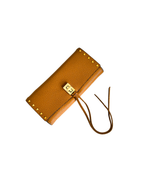 Billetera de cuero camel - Rebecca Minkoff