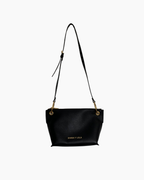 Cartera de cuero modelo Trapecio negra - Bimba y Lola