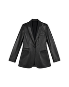 Blazer de cuero negro vintage
