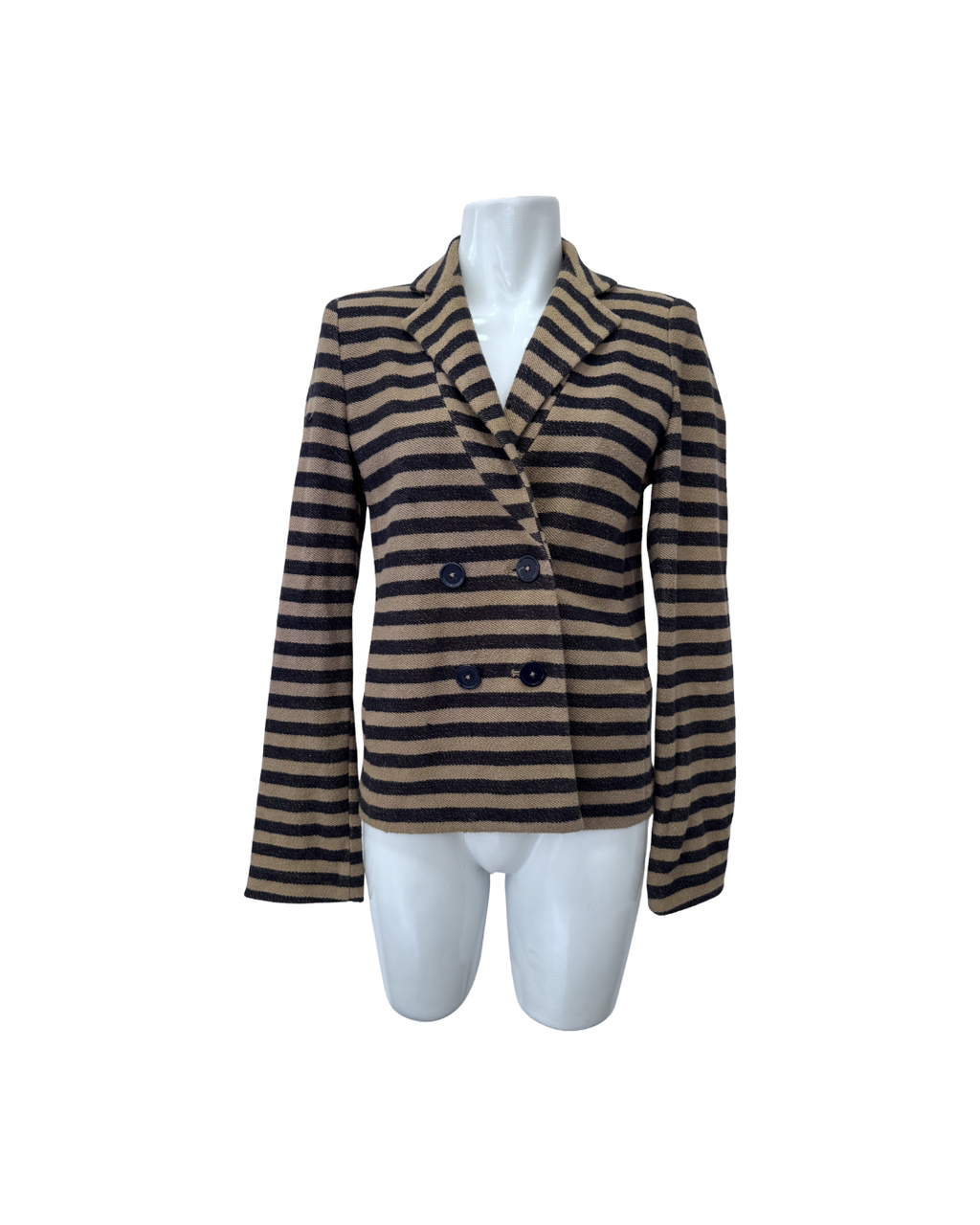 Blazer rib a rayas - Mango