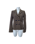Blazer rib a rayas - Mango
