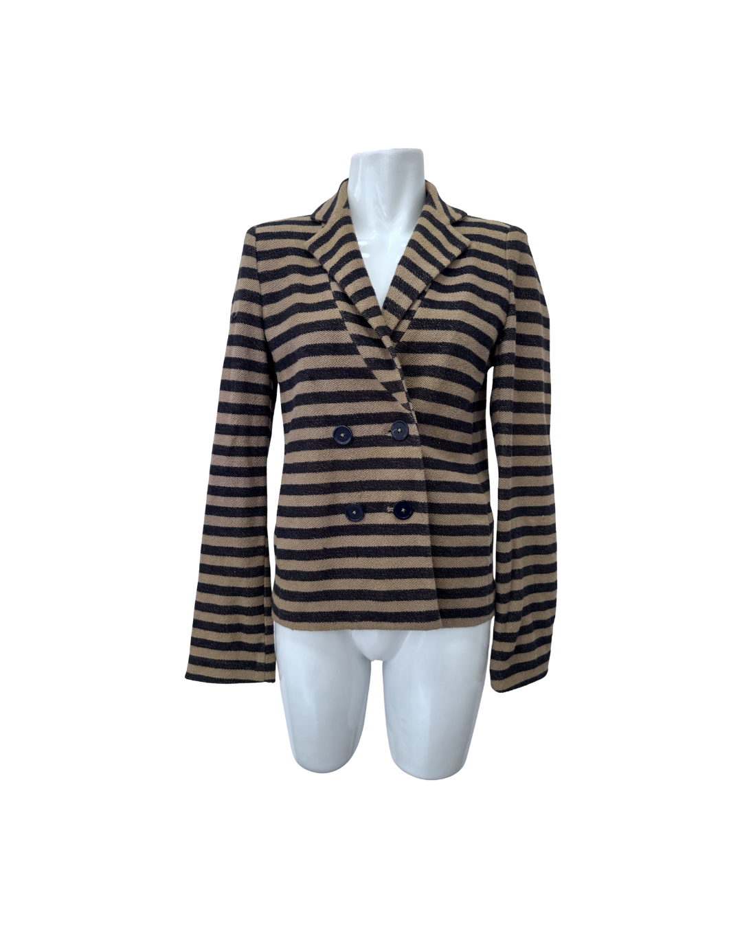 Blazer rib a rayas - Mango
