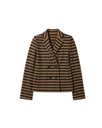Blazer rib a rayas - Mango