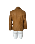 Blazer de cuero camel - Vintage