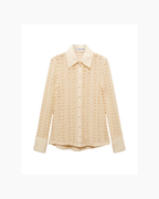 Camisa crochet hueso - Mango