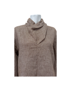Blusa a cuadros marron - Sandra Weill