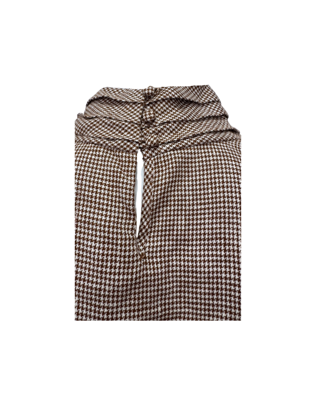 Blusa a cuadros marron - Sandra Weill