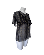 Blusa manga corta negro y dorado - Zadig & Voltaire