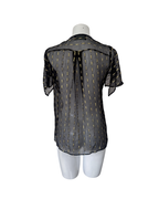 Blusa manga corta negro y dorado - Zadig & Voltaire
