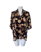 Blusa oversized negro y mostaza - Thea Studio