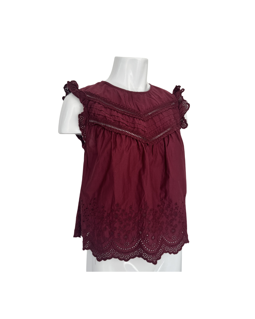 Blusa manga corta de algodon vino - Levis