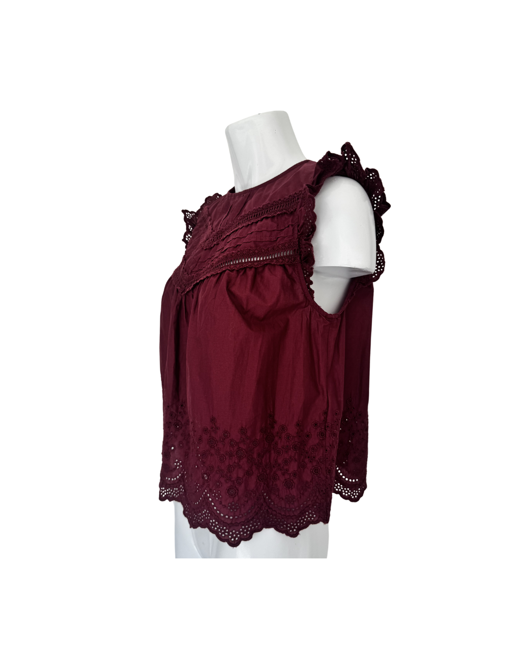 Blusa manga corta de algodon vino - Levis