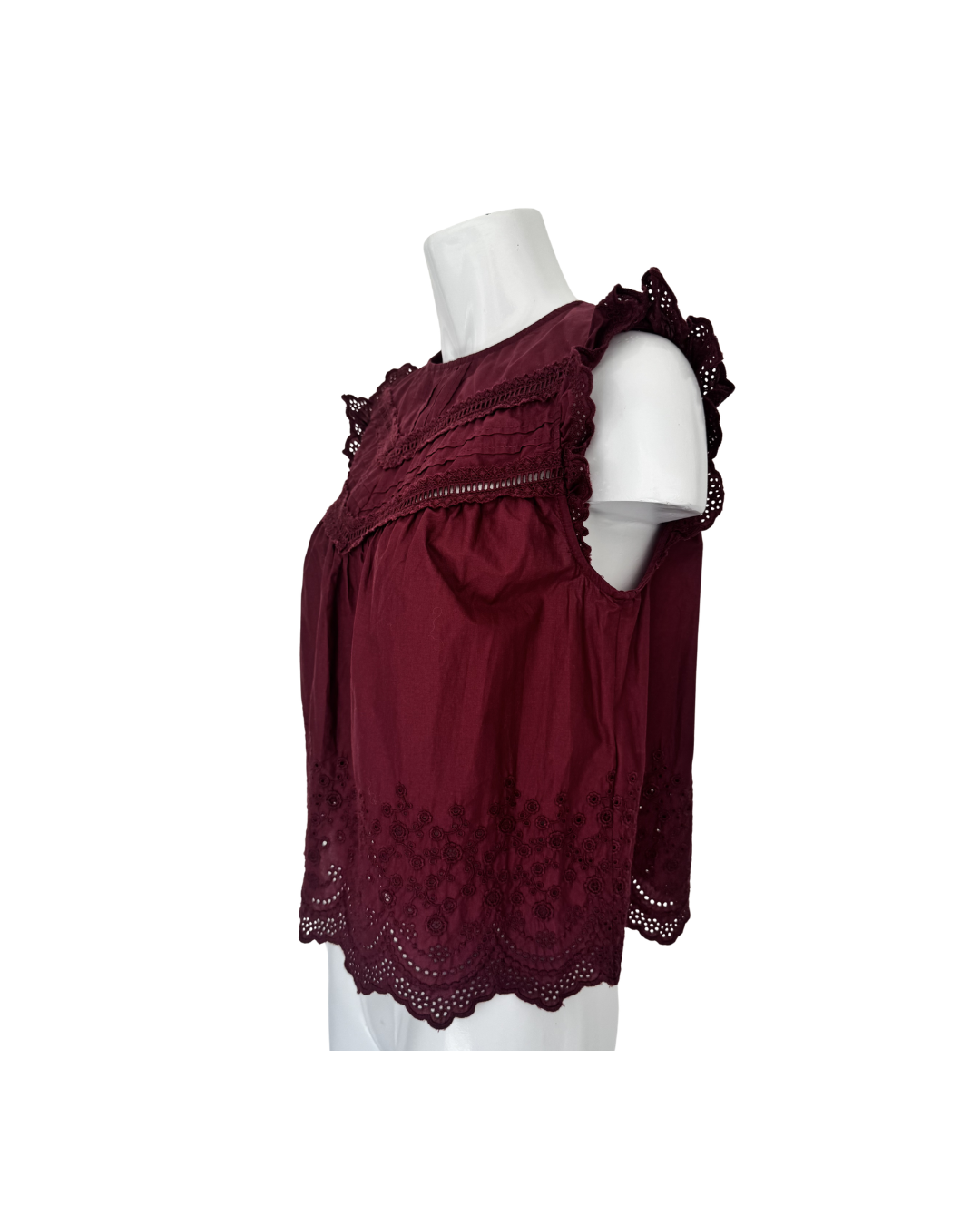 Blusa manga corta de algodon vino - Levis