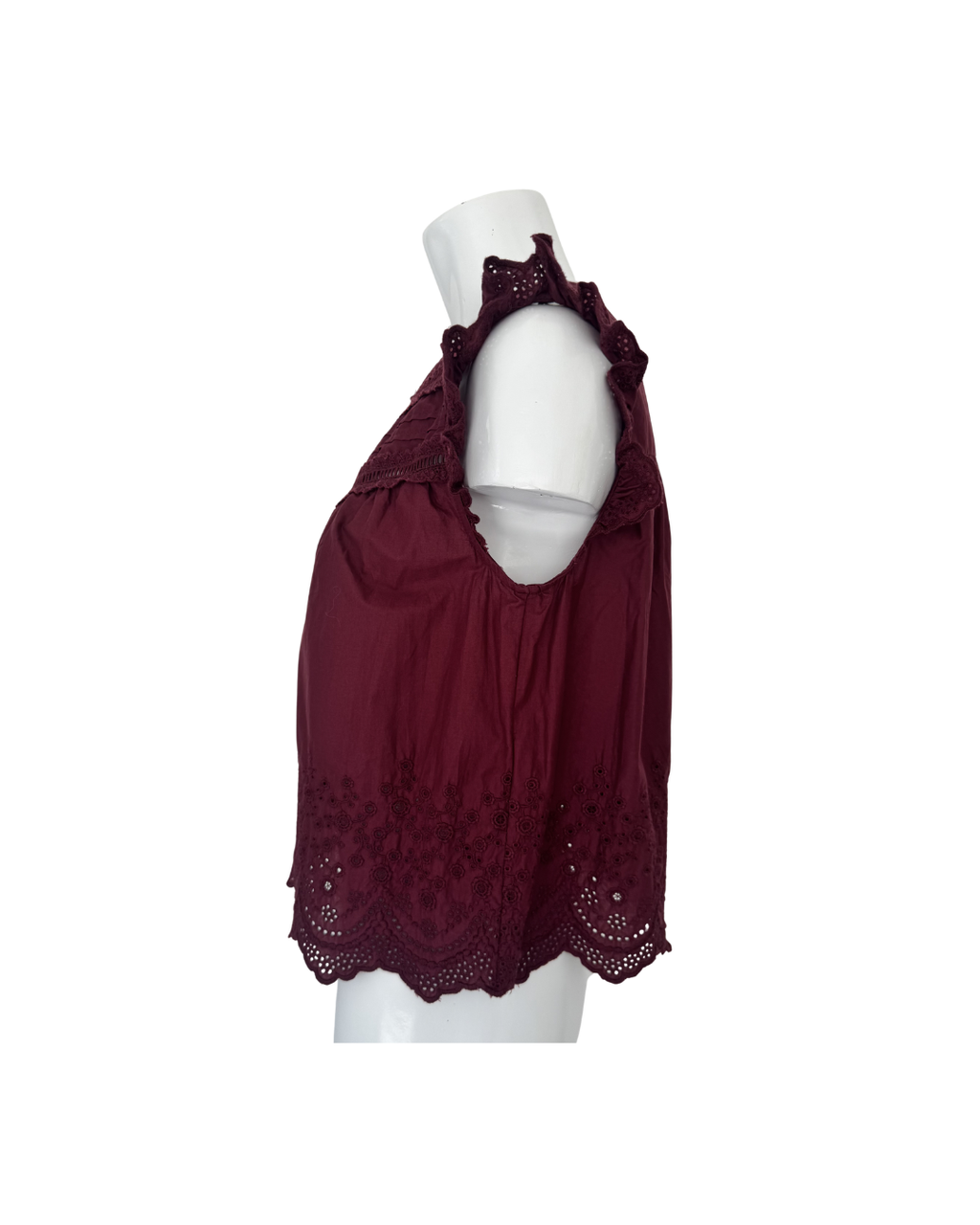 Blusa manga corta de algodon vino - Levis