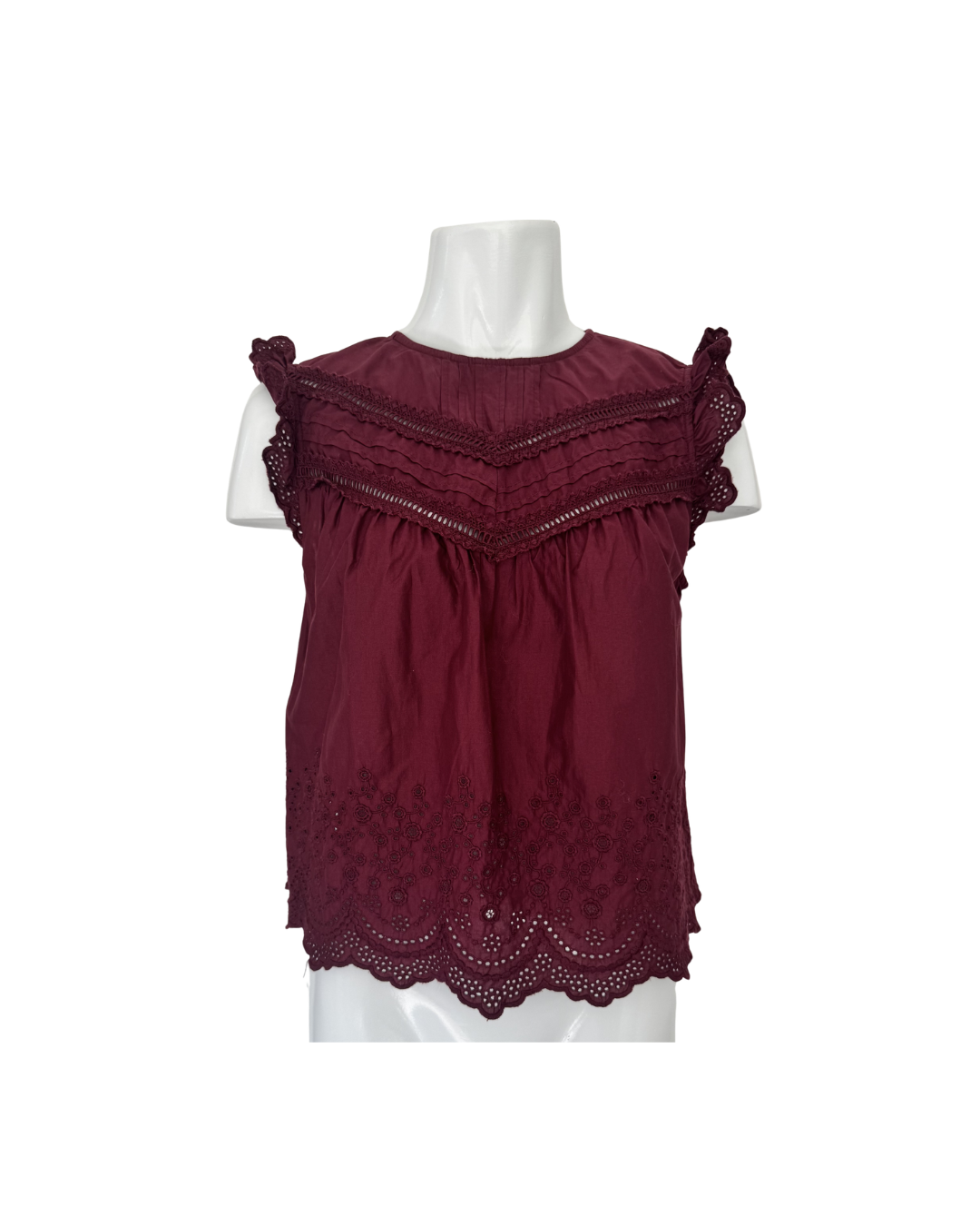 Blusa manga corta de algodon vino - Levis