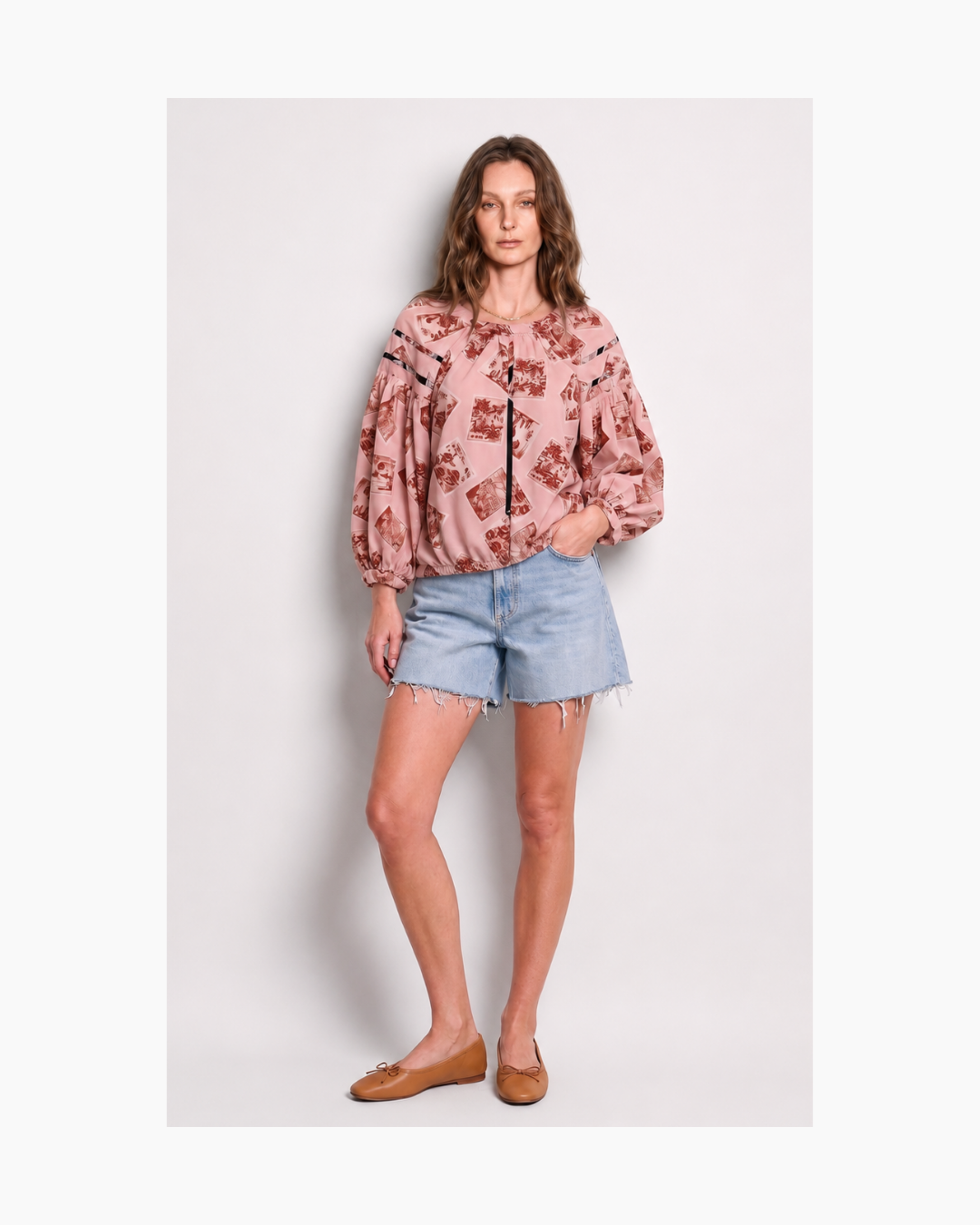 Blusa manga larga rosada - Apricus