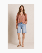 Blusa de manga 3/4 floral rosada - Farm Rio