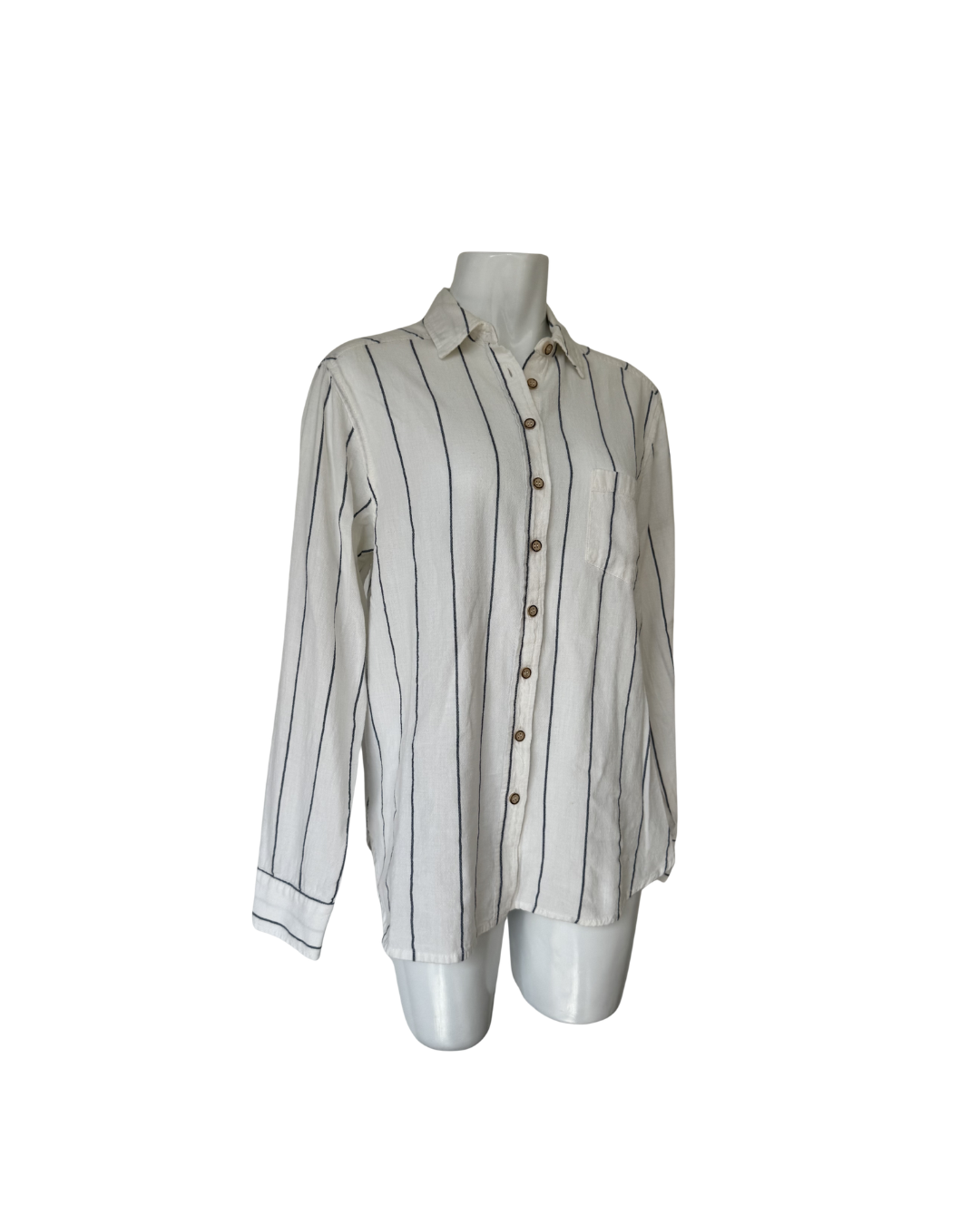 Blusa algodon manga larga a rayas - Bassika