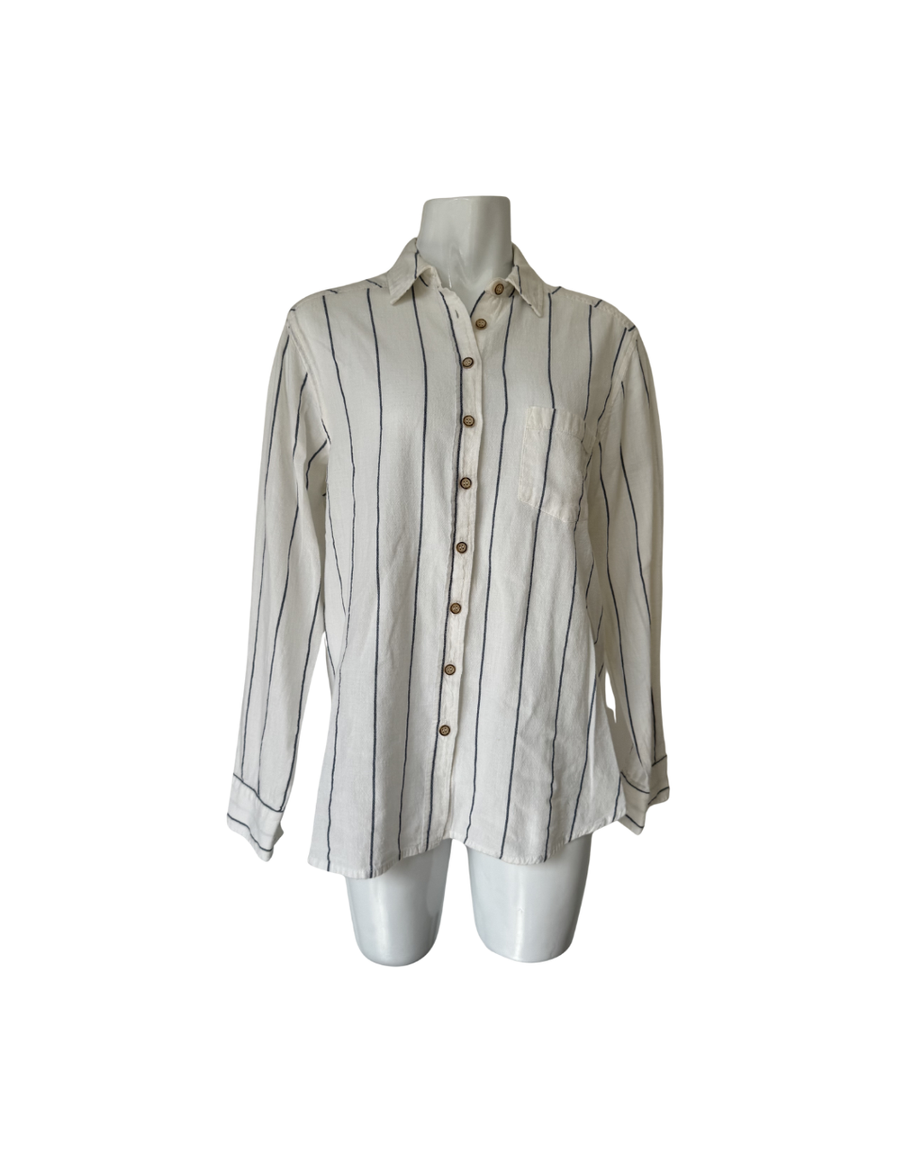 Blusa algodon manga larga a rayas - Bassika