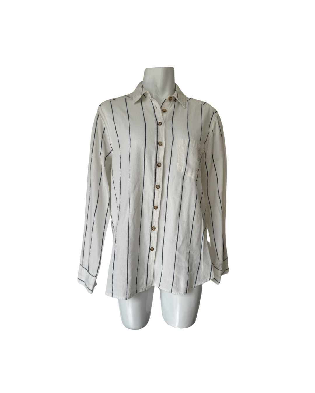 Blusa algodon manga larga a rayas - Bassika