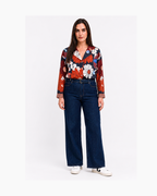 Blusa floreada manga larga - Rhoda