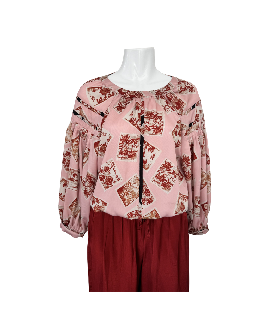 Blusa manga larga rosada - Apricus