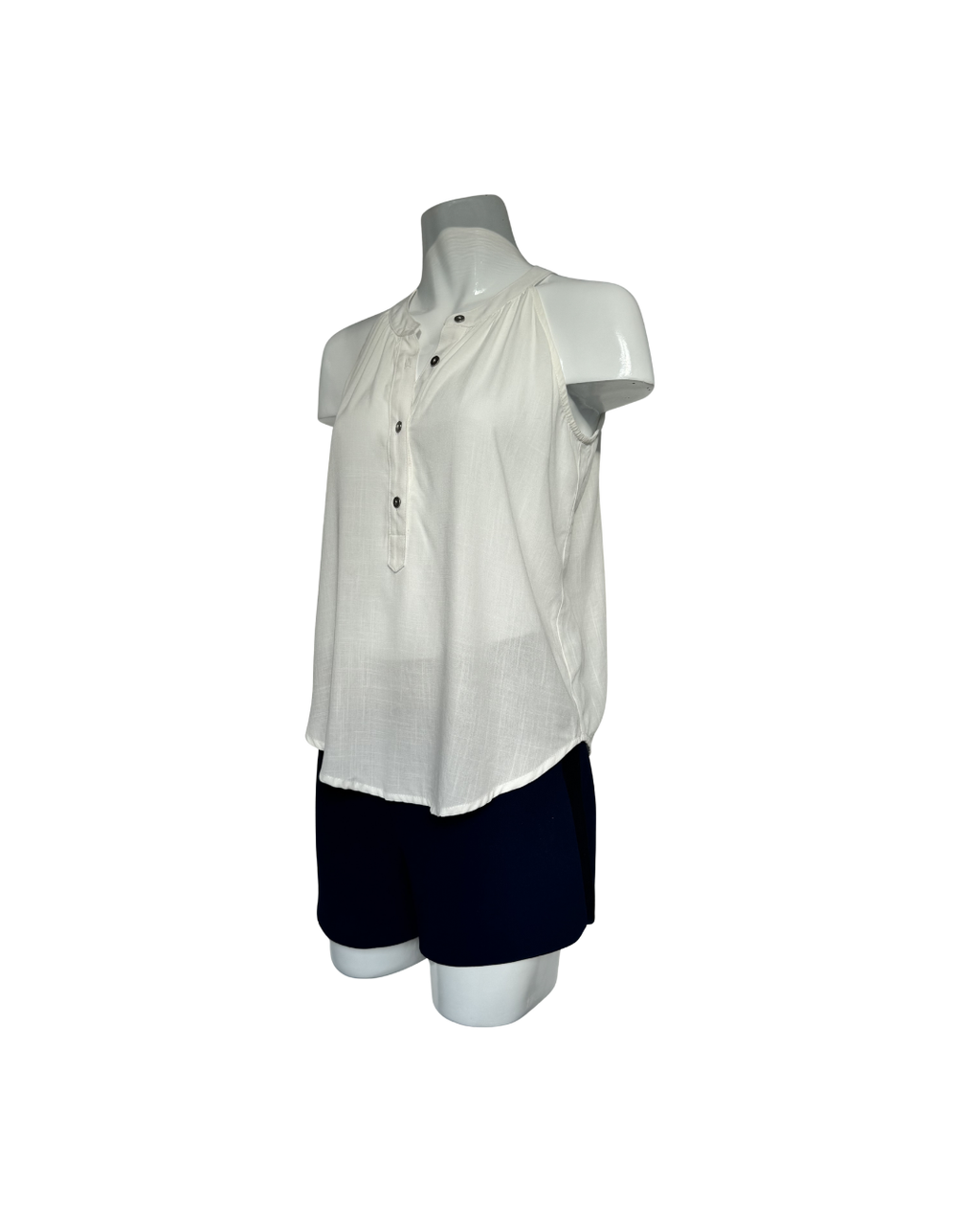 Blusa sin mangas blanca  - Minimal