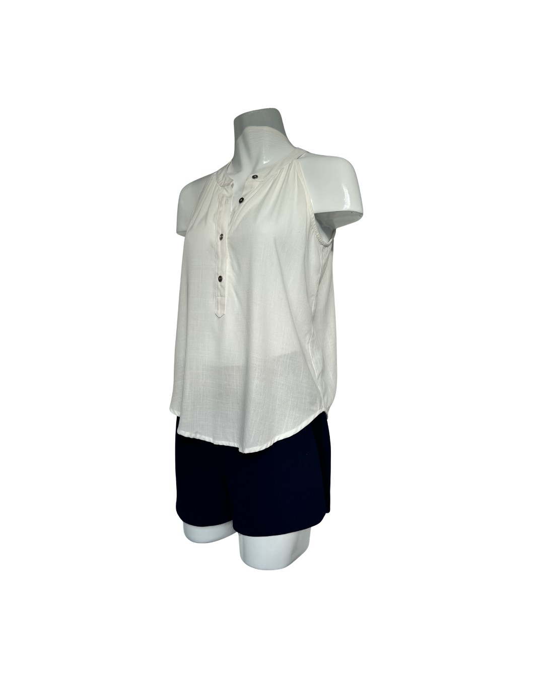 Blusa sin mangas blanca  - Minimal