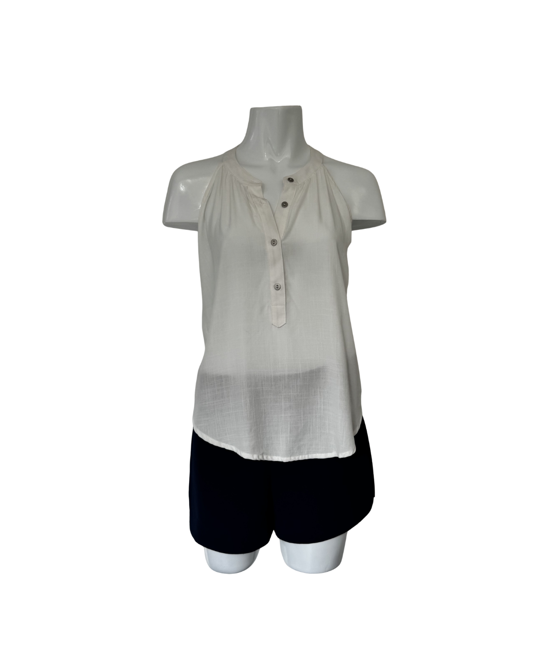 Blusa sin mangas blanca  - Minimal