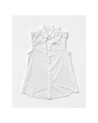 Blusa sin mangas blanca - Zara