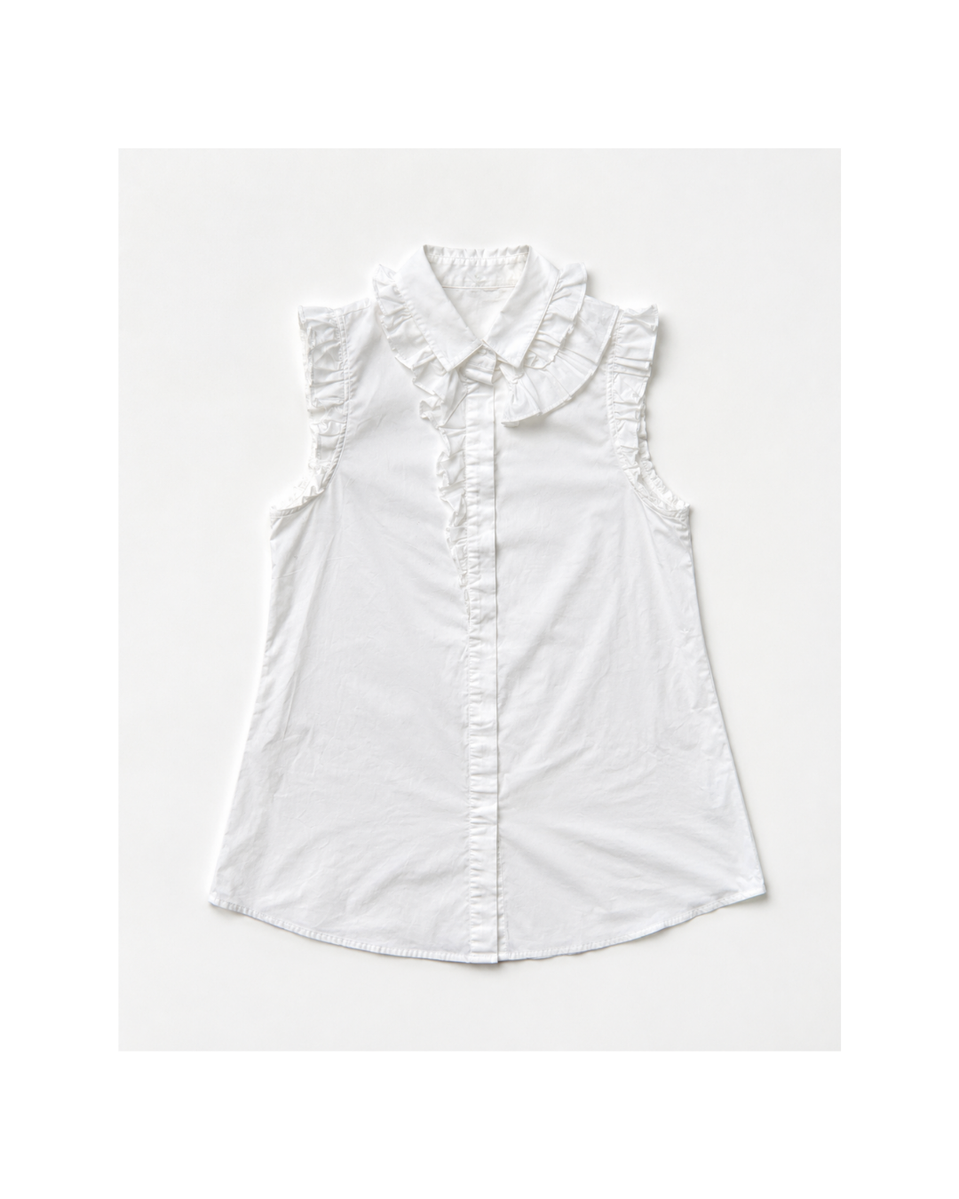Blusa sin mangas blanca - Zara