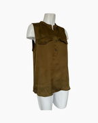Blusa sin mangas verde olivo H y M