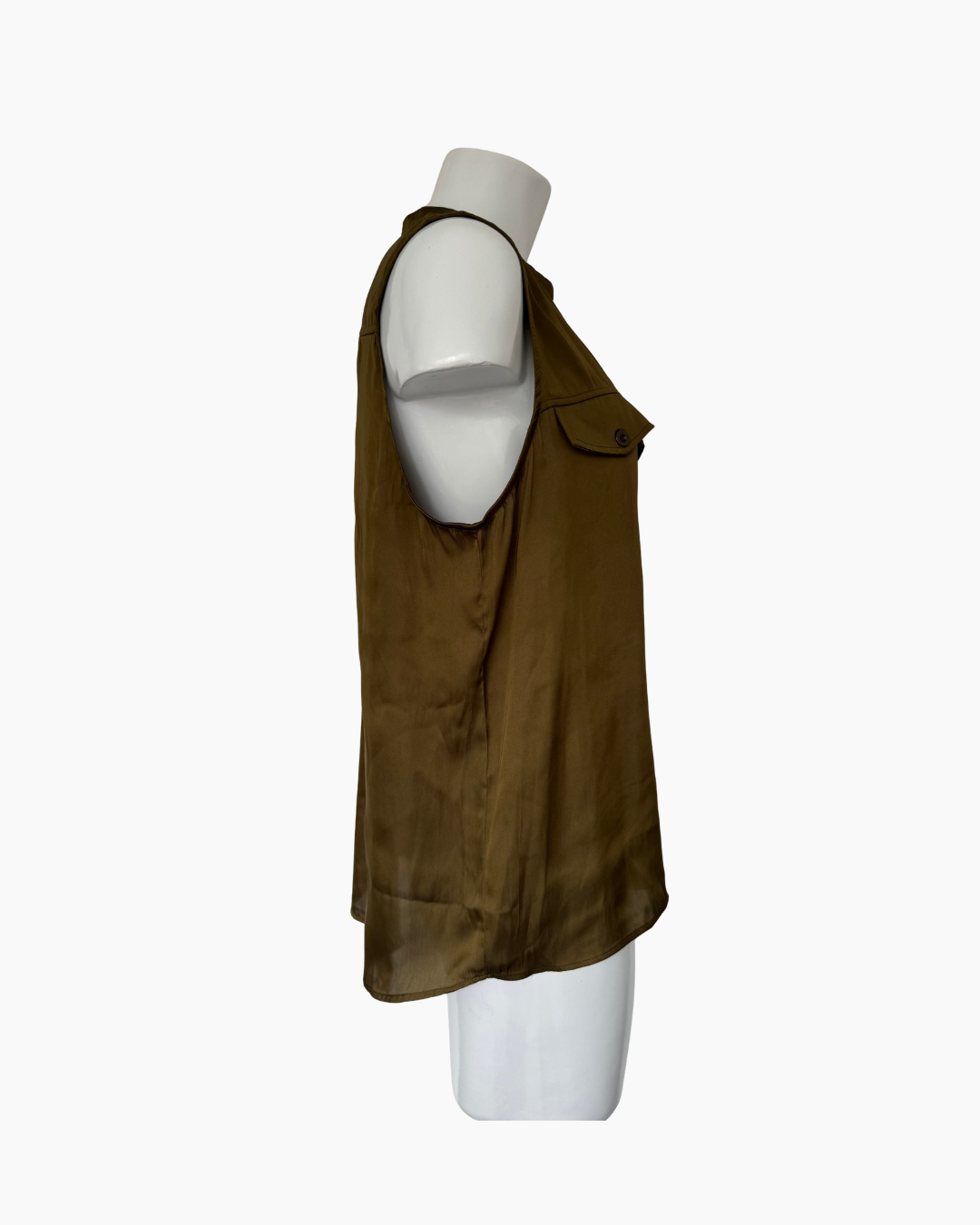 Blusa sin mangas verde olivo H y M