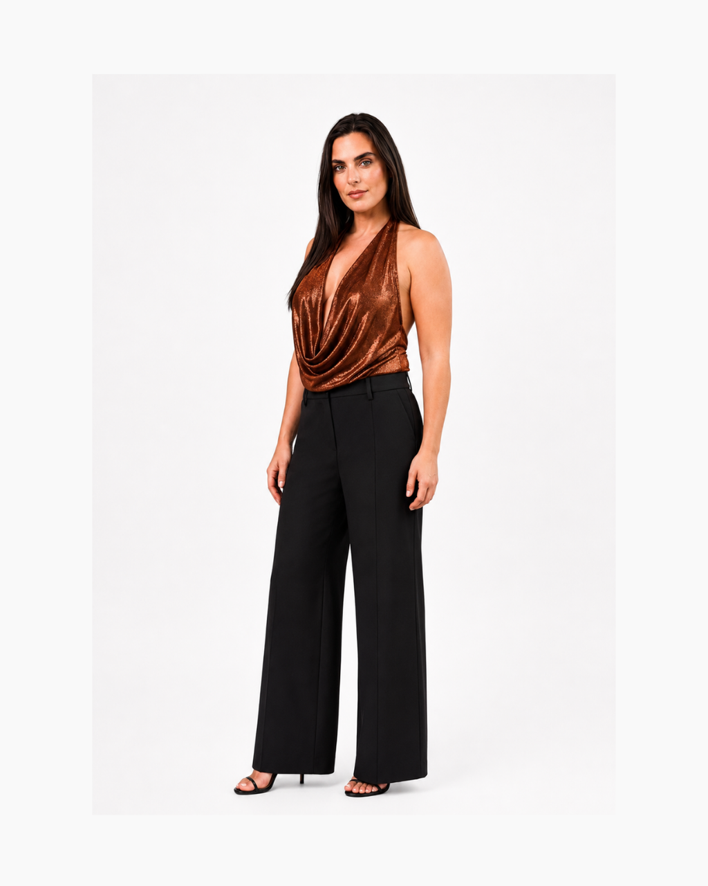 Body sin mangas color cobre - Zara