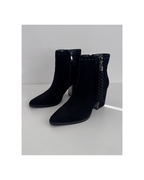 Botas de cuero gamuza negro - Alma en Pena
