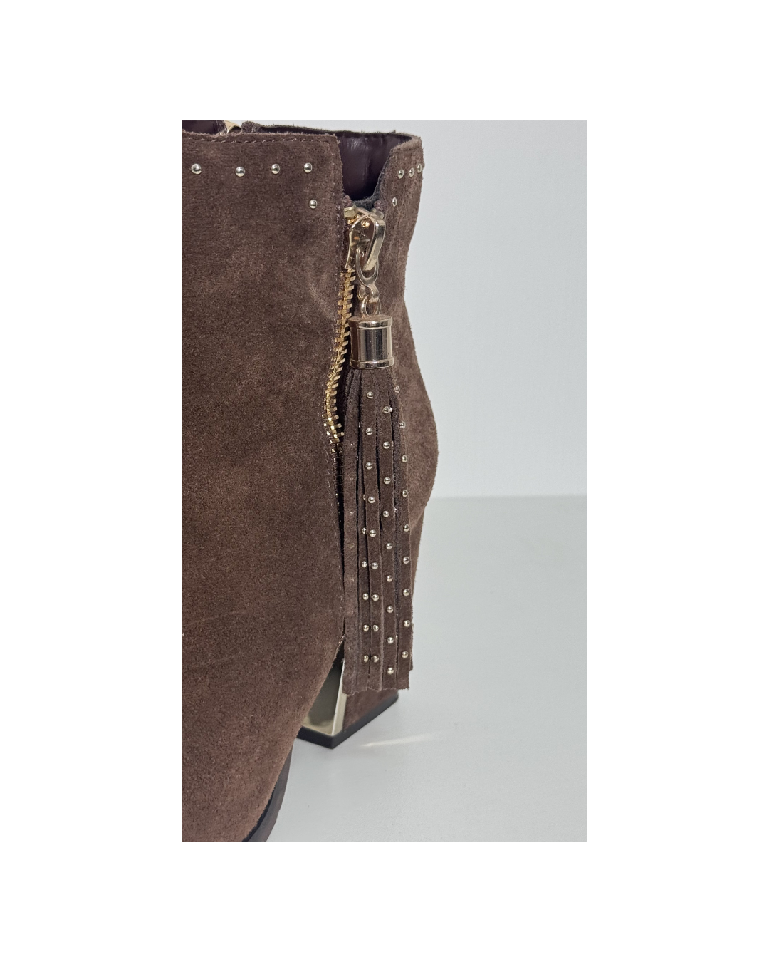 Botas de cuero gamuza marron - Alma en Pena