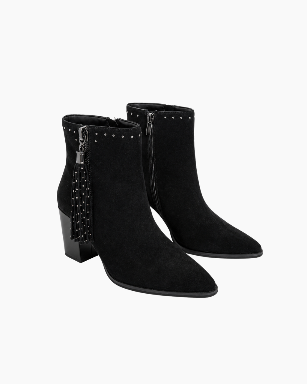 Botas de cuero gamuza negro - Alma en Pena