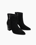 Botas de cuero gamuza negro - Alma en Pena