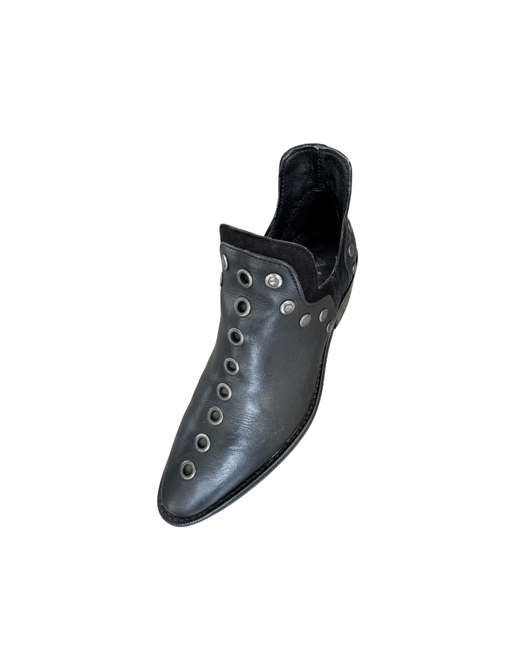 Botines de cuero con tachas negros - Alpe